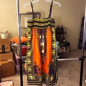African print dress